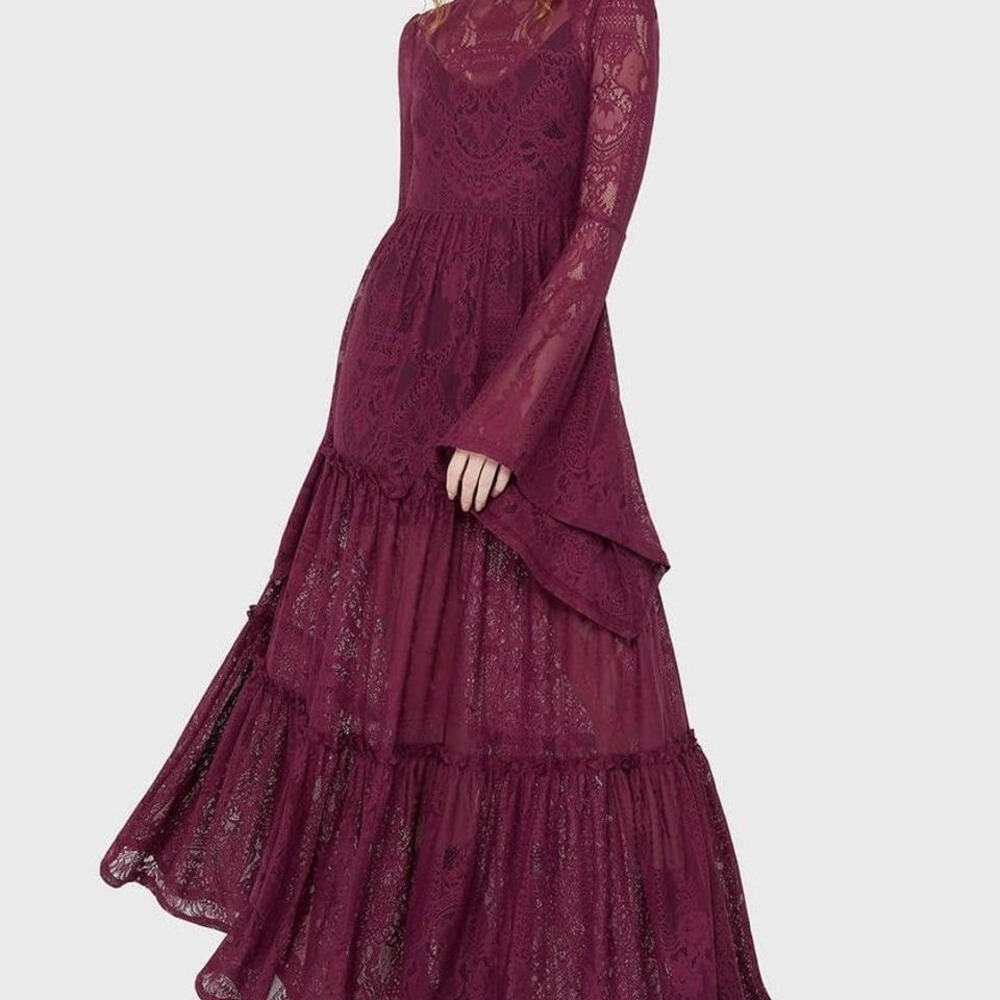 Killstar Hecate dress in plum size large stevie nicks